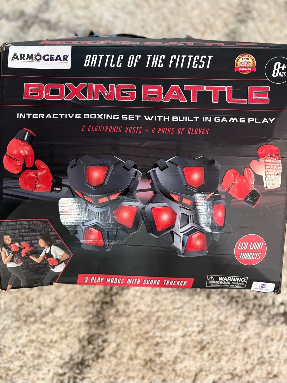 ArmoGear Boxing Battle Interactive Set - Black & Red